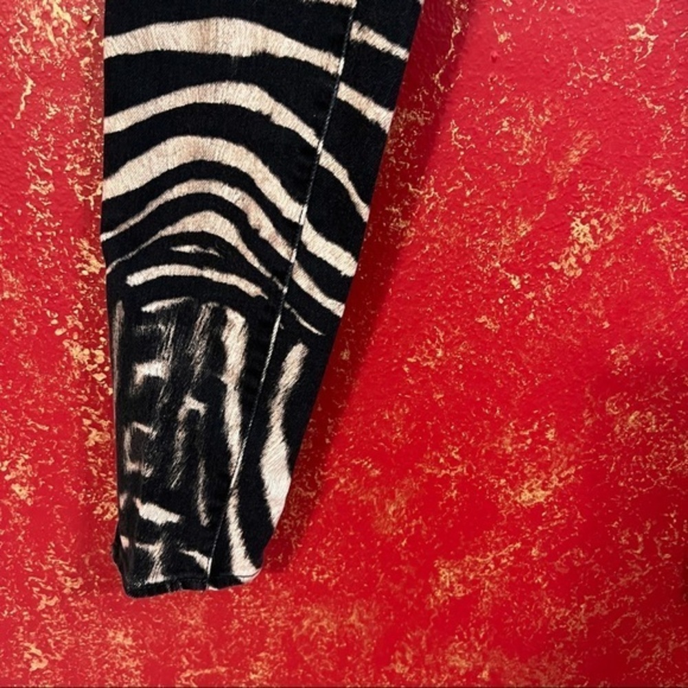 RALPH LAUREN DENIM & SUPPLY Side Zippers Zebra Skinny Jeans 28 - Picture 11 of 14
